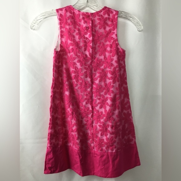 Gymboree Pink Floral Girls Dressy Dress Size 7 Dress Party Dress - Picture 2 of 6